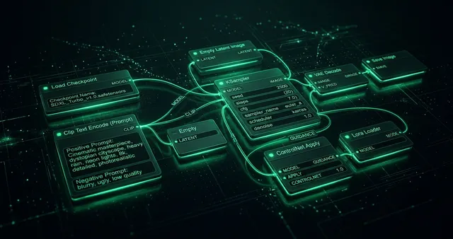 Fundamentos de Nodos en ComfyUI: Guía para Principiantes